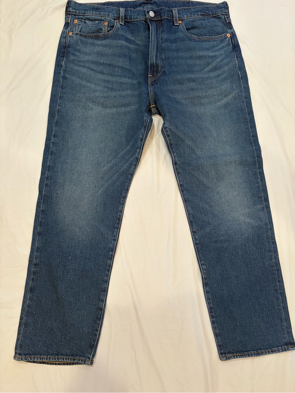Levi's Premium  502 Jeans Men's 38x30 Blue Dark Wash 100% Cotton